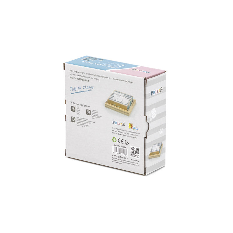 Puzzle din cuburi 6 in 1, PolarB